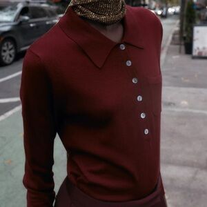 BNWT ZARA WOOL BLEND POLO TOP